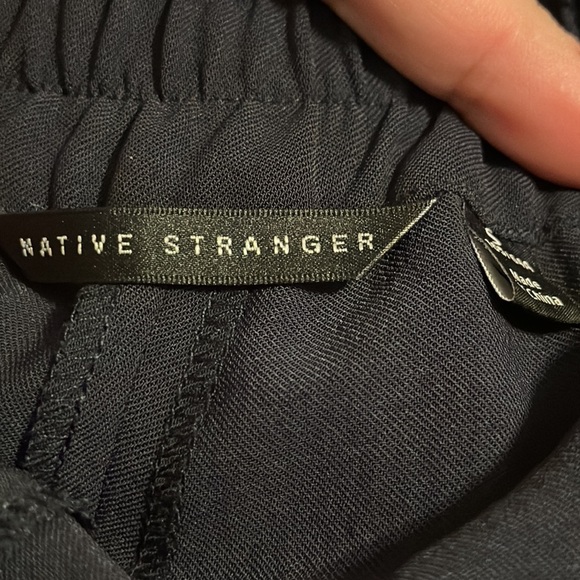 REVOLVE Native Stranger Drawstring Drapey Pant‎ in Navy Small #S16PT0170 - Picture 10 of 14
